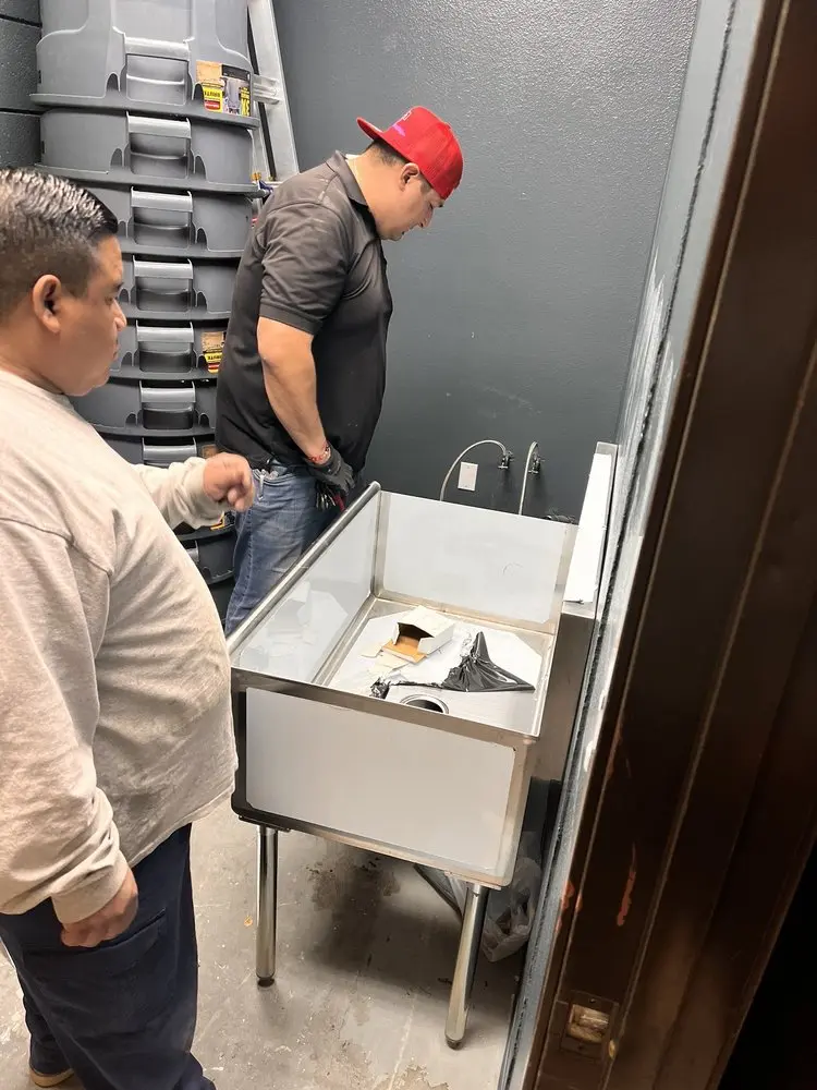 Commercial plumbing and sink installation in Toms River